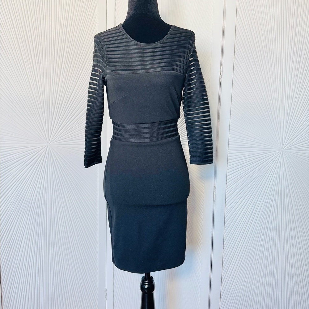LULUS - Black Bodycon extra small long sleeve dress.